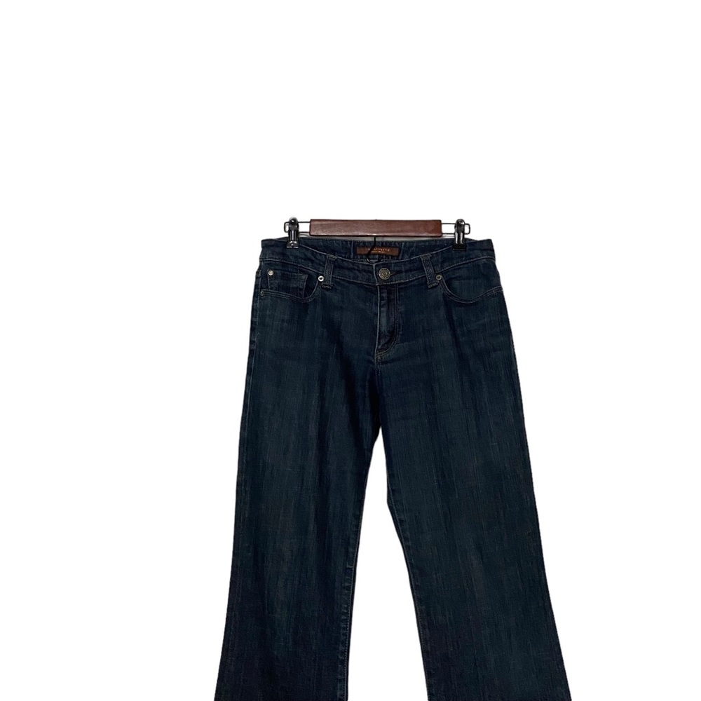 The Limited Authentic Original Flare Jeans Flap Back Pockets Blue - Picture 2 of 14